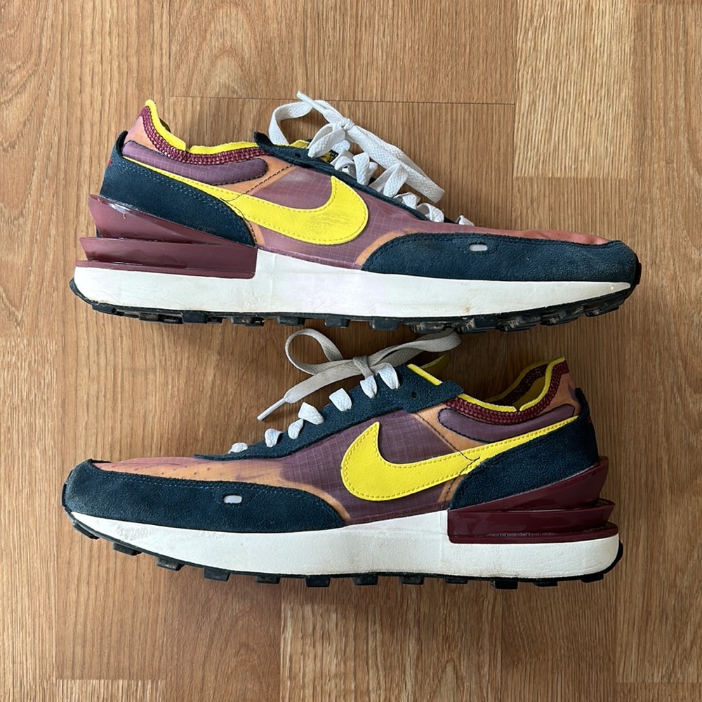 Nike Waffle One SE (Dark Beetroot Yellow Strike)